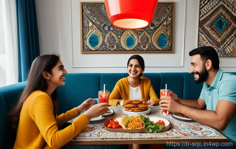 서비스화에 성공한 글로벌 기업들 - **Prompt:** A vibrant, modern Turkish living room where a family of four (parents, a teenage son, an...